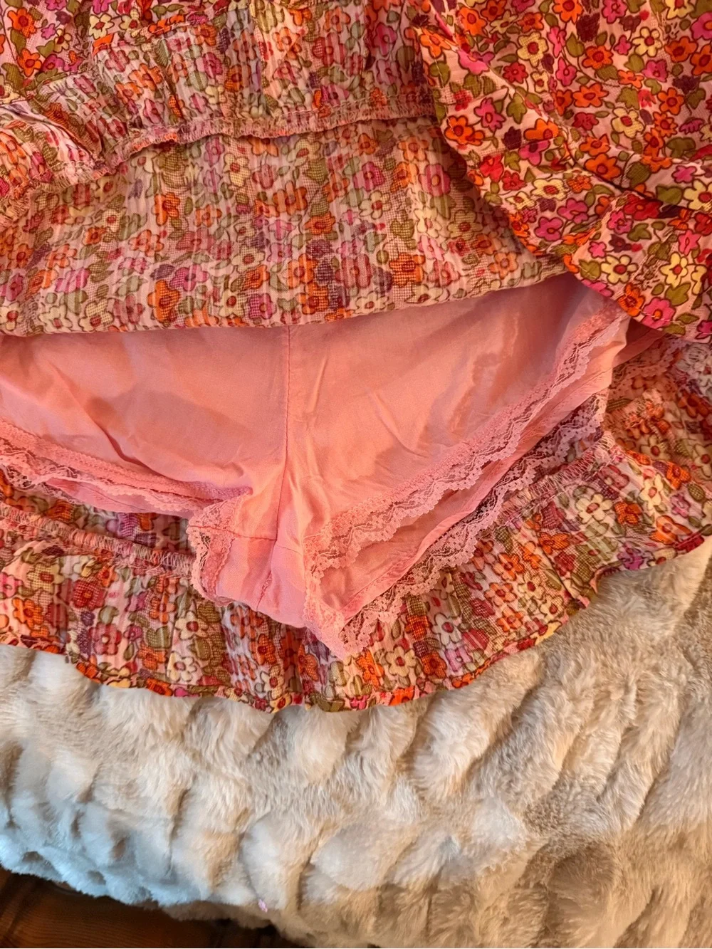 Free People copper tag spring blossom combo 2pc set